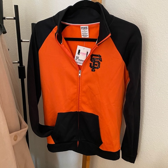 Victoria Secret Pink SF Giants Zipper Sweatshirt - Picture 1 of 7